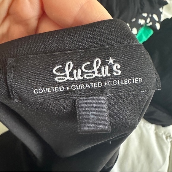 Lulus Black Dress with Cold Shoulder Long Sleeve Detail Size Small - Picture 7 of 8